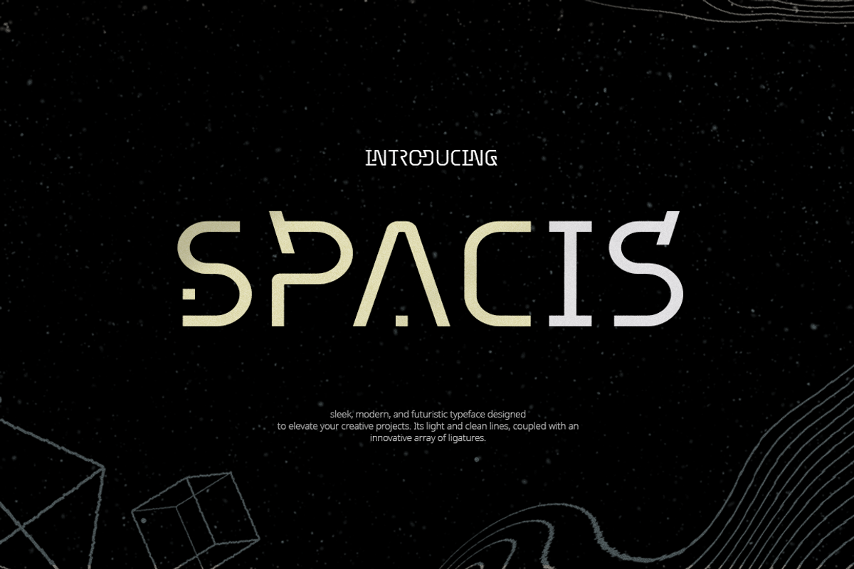 Spacis - Futuristic Font, a Sans Serif Font by Grontype (Photo 1 of 10)