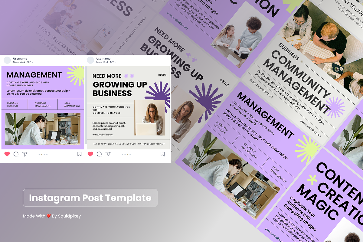 Digital Marketing Instagram Post, a Social Media Template by SquidPixey (Photo 3 of 6)