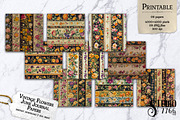 Vintage Flowers Junk Journal Papers, a Background Graphic by Studio 7766 (Thumbnail 1 of 3)