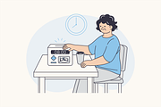Connected Safe Seniors Illustration, an Object Graphic by Jump Studio (Thumbnail 11 of 12)