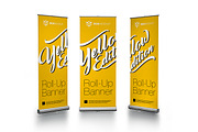 Roll-Up Banner, a Product Mockup by PremiumGoods (Thumbnail 1 of 3)