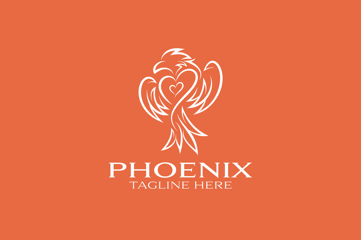 Phoenix Flying Bird Symbol Logo, a Branding & Logo Template by Signatoro (Photo 3 of 3)