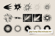 Speedlines Stamp Set for Procreate, a Brush Add-On by PrettyLittlePigs (Thumbnail 6 of 12)