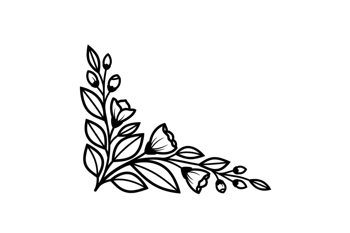 Floral Corner Ornament Clipart Bundl, an Illustration by Creativeshirt (Photo 19 of 48)