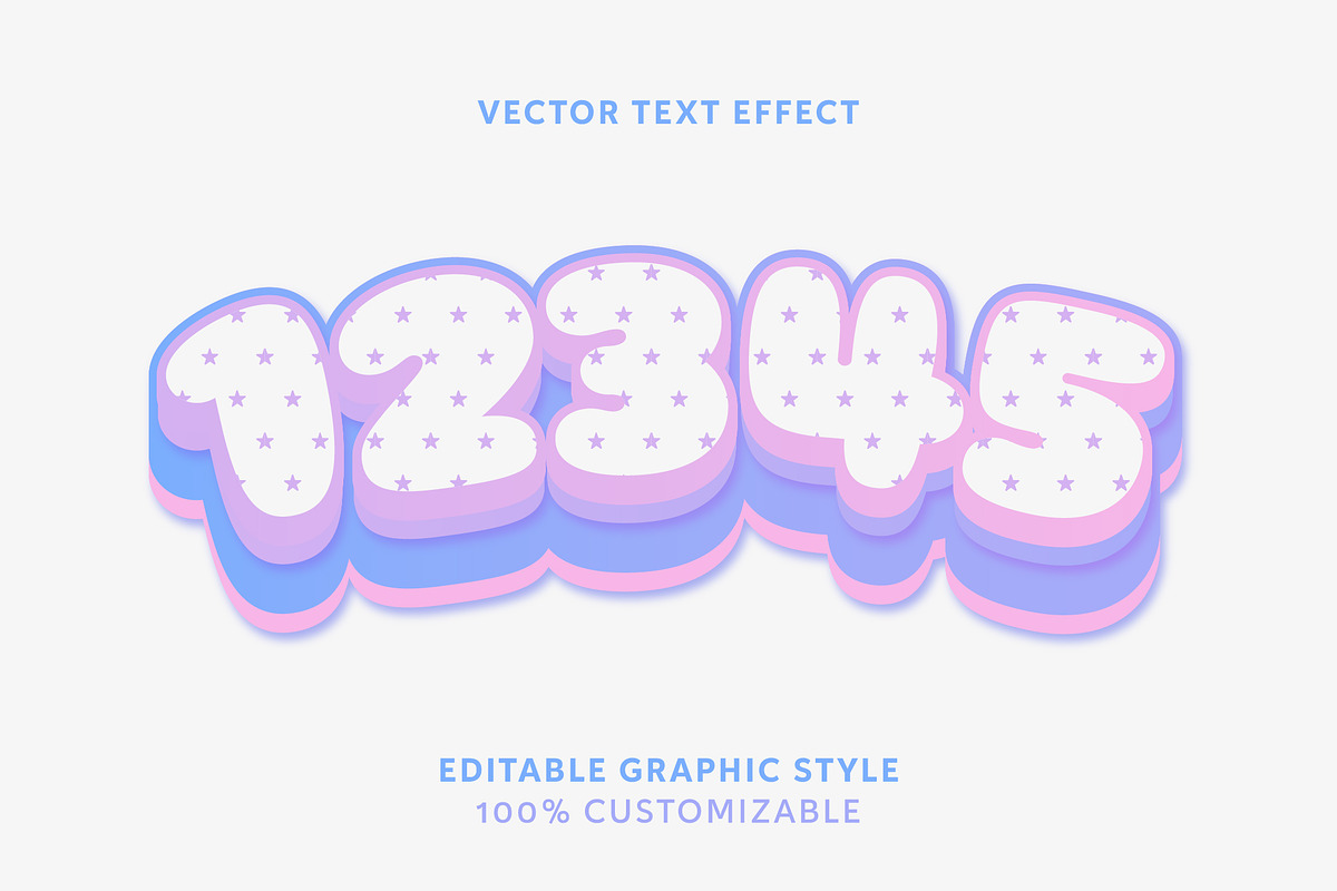 Playful Puffy Star Text Effect preview 2