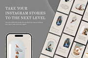 Yoga Instagram Stories Pack Canva, a Social Media Template by VeliusCreativeStudio (Thumbnail 6 of 9)