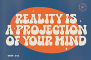 Happie Vintage - Psychedelic Display, a Sans Serif Font by Bentype Studio (Thumbnail 5 of 7)