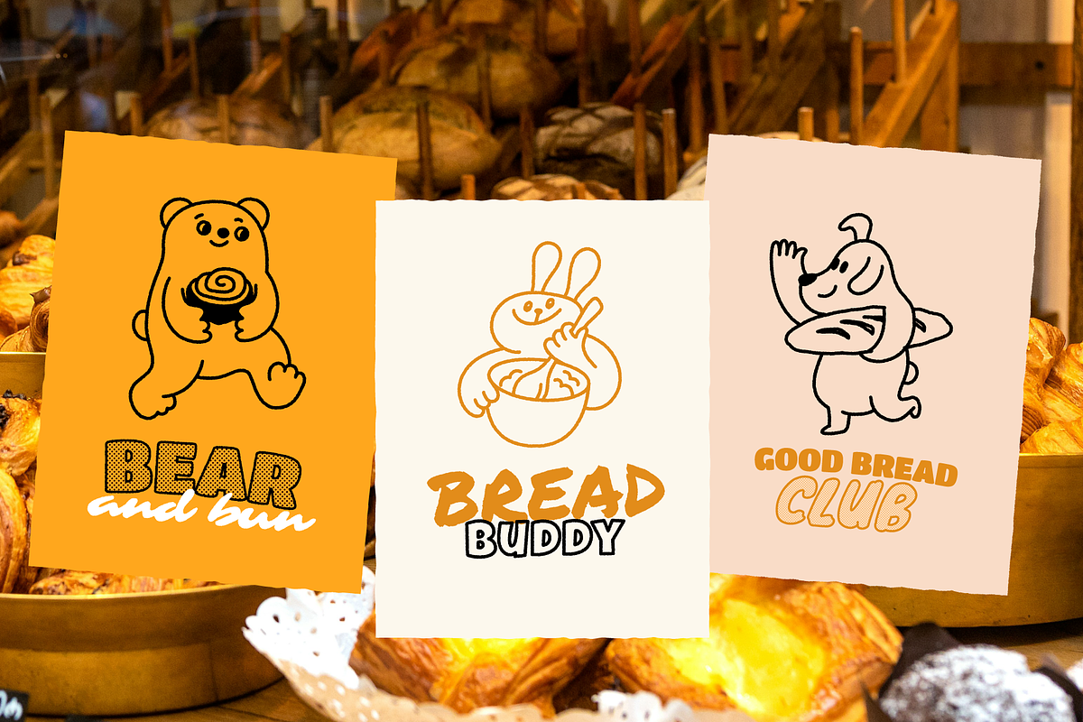 Animal Cafe. Mascots & Food Doodles, a Food Illustration by venimo (Photo 6 of 12)