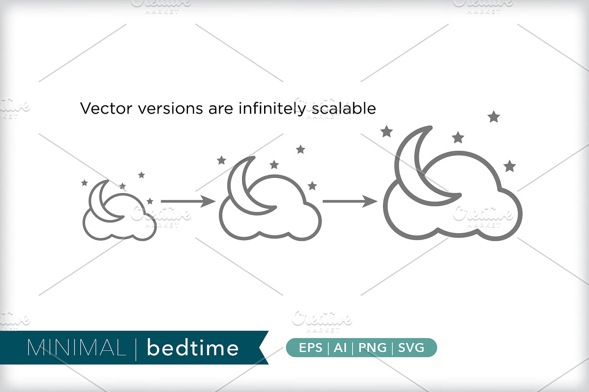 Minimal bedtime icons, an Outline Icon by Picture Window (Photo 3 of 5)