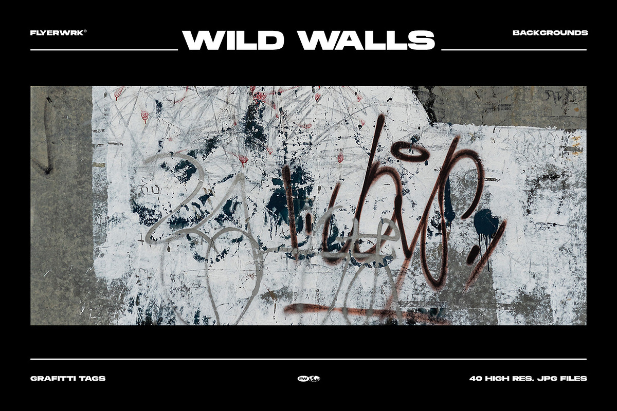 Wild Walls - Urban Backgrounds, a Background Graphic by FLYERWRK (Photo 3 of 8)