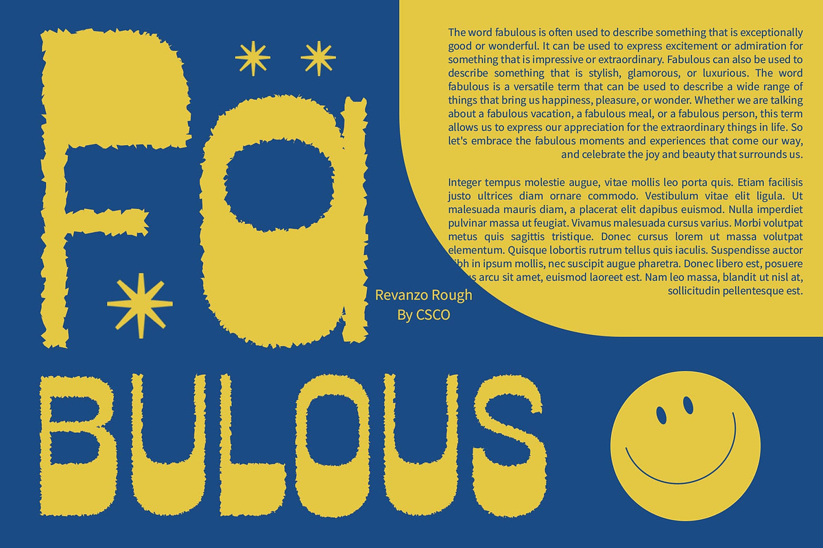 Revanzo Rough, a Sans Serif Font by Craft Supply Co. (Photo 4 of 8)