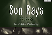 SUN RAYS brushes for Adobe Photoshop, a Brush Add-On by MixPixBox (Thumbnail 1 of 4)