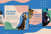 Animal Lovers Social Media Post, a Templates & Theme by studiogstock (Thumbnail 1 of 3)