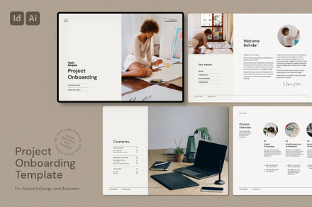 Project Onboarding Template, a Branding & Logo Template by Hannah Bacon Design