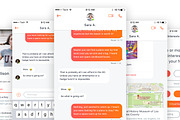 Chat mini kit for iOS, an UI Kit Template by Technopathy (Thumbnail 2 of 3)