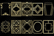 Art Deco/Nouveau Gold Foil Elements, an Illustration by FrankiesDaughtersDesign (Thumbnail 4 of 4)