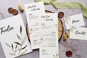 Minimalist Greenery Wedding Suite, an Invitation Template by BlueRobinDesignShop (Thumbnail 2 of 5)