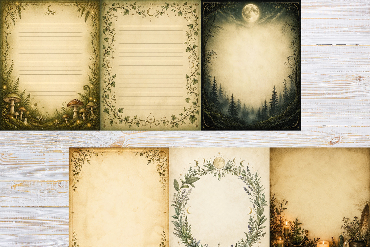 Sacred Pagan Journal Pages, a Background Graphic by LA Design (Photo 4 of 9)