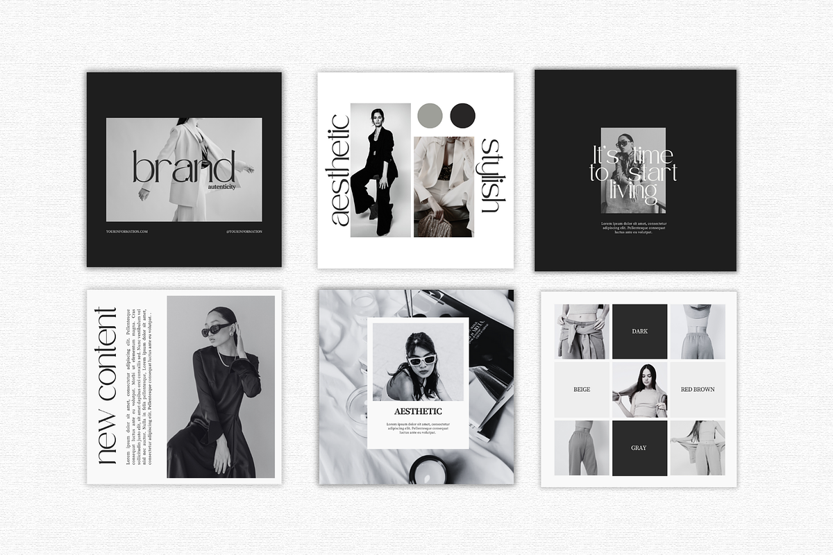 Luxe Social Kit - Instagram template, a Social Media Template by Lumisse Studio (Photo 2 of 10)