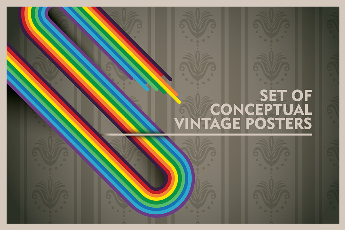 Conceptual vintage posters, a Technology Illustration by Radoman (Photo 1 of 6)