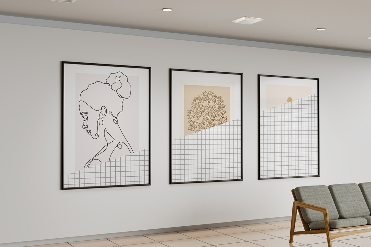 Gallery Frames Mockup, a Product Mockup by PixelPiknik (Photo 4 of 6)