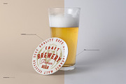 Beer Glass Coaster Mockup, a Mockup by Graphicnugget (Thumbnail 3 of 4)