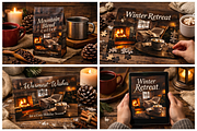Winter Cabin Serenity | Stock Photo, a Holiday Photo by Aura Canyon HQ (Thumbnail 5 of 15)