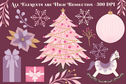 Sugarplum Christmas Clipart, an Illustration by The Audacious Brush (Thumbnail 4 of 10)
