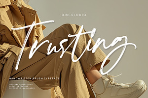 Trusting, a Handwritten Font by din-studio.com