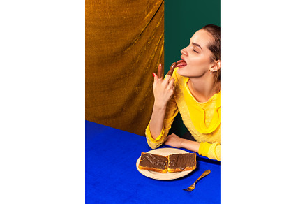 Food pop art photography. Young girl, a Person Photo by Volodymyr Melnyk