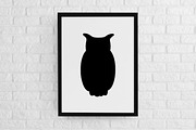 Owl Silhouette SVG, an Animal Illustration by newminddesign (Thumbnail 2 of 3)