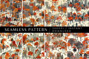 8 Central Park in Autumn Patterns, a Pattern Graphic by Inknfolly (Thumbnail 1 of 5)