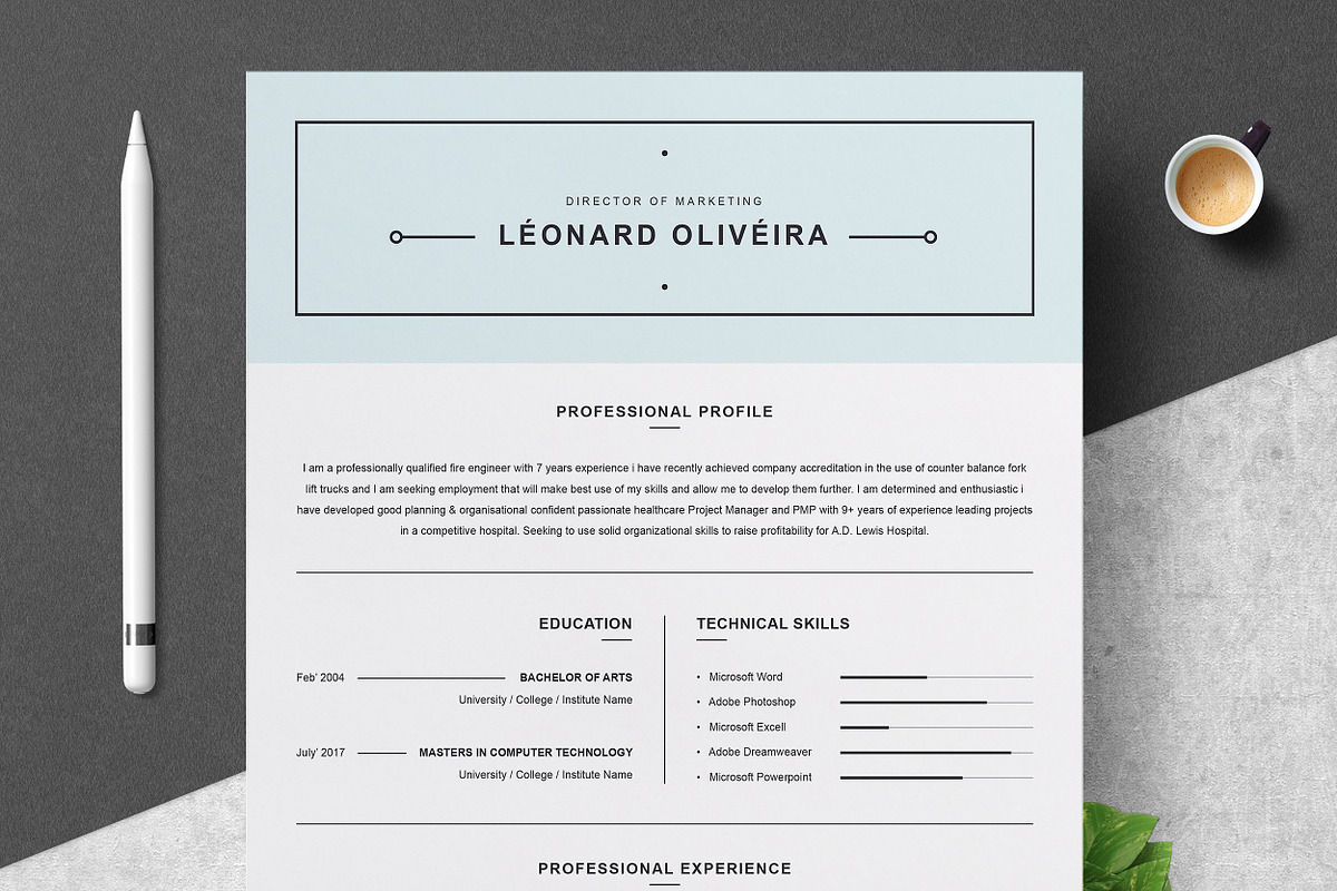 Resume/CV Bundle | 200+ for $29, a Resume Template by ResumeInventor (Photo 19 of 207)
