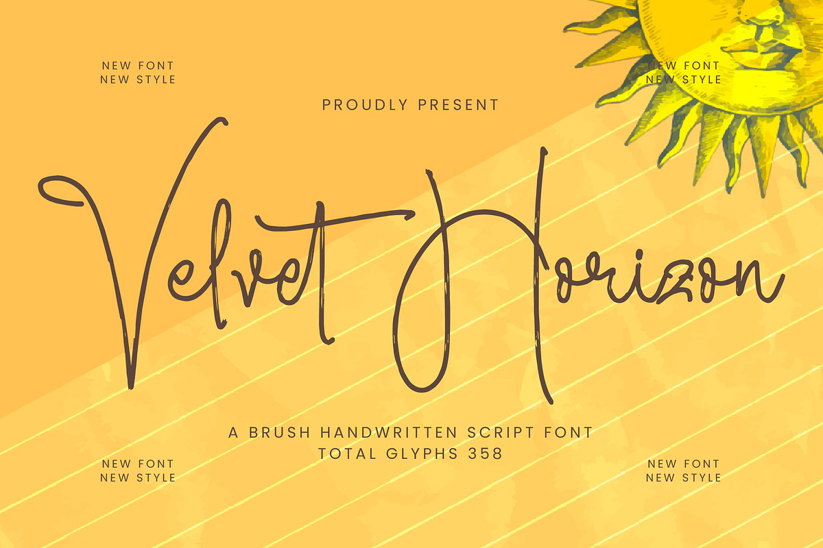 Velvet Horizon, a Script Font by Integritype Studio (Photo 1 of 15)