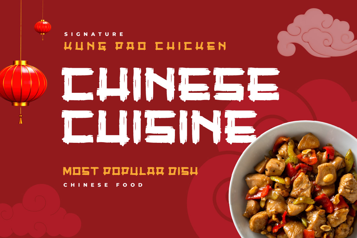 Chitong - Chinese Food Font, a Handwritten Font by productype1 (Photo 9 of 10)