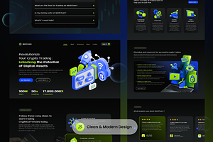 Crypto Trading Landing Page Template