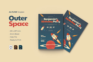 Outer Space - Invitation, an Invitation Template by VUNIRA