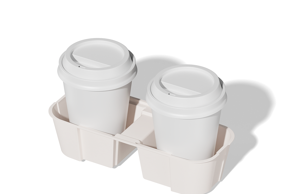 Coffee Paper Cup Mockup, a Cups & Container Mockup by Bartama Graphic (Photo 4 of 4)