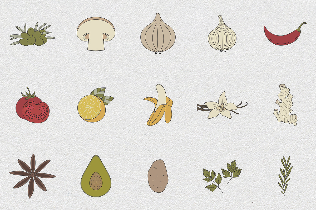 Kitchen & Cooking Icon Set, an Icon by NatalieArtShop (Photo 8 of 15)