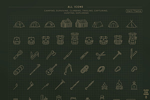 Explore The Forest Icon Set