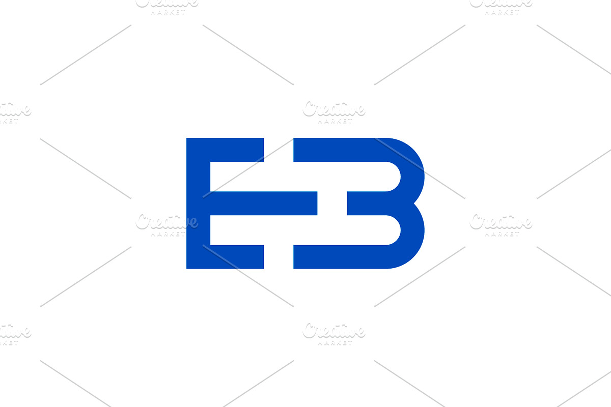 Letter E B Monogram Logo, a Branding & Logo Template by kurostd