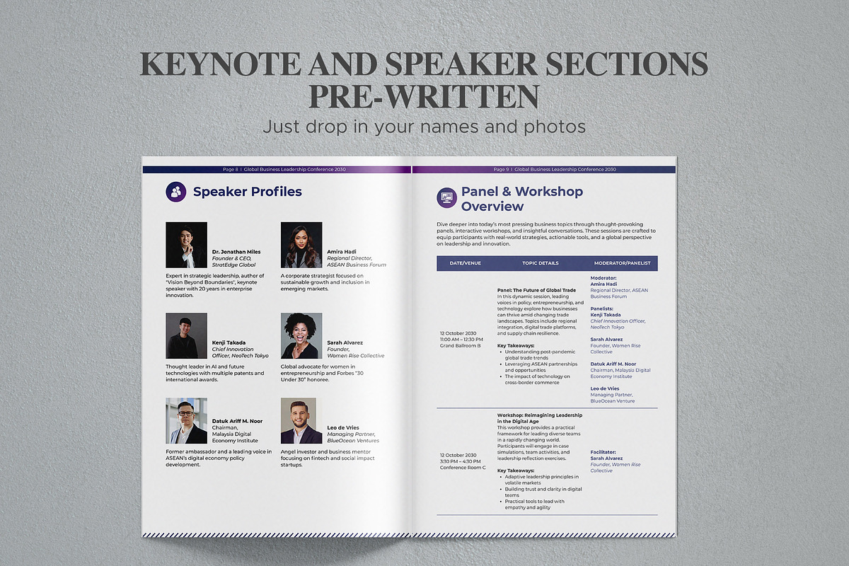 Business Conference Program Book preview 6
