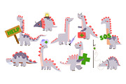 Dino Doctor Clipart Set - Cute, an Object Graphic by the_myro (Thumbnail 1 of 10)