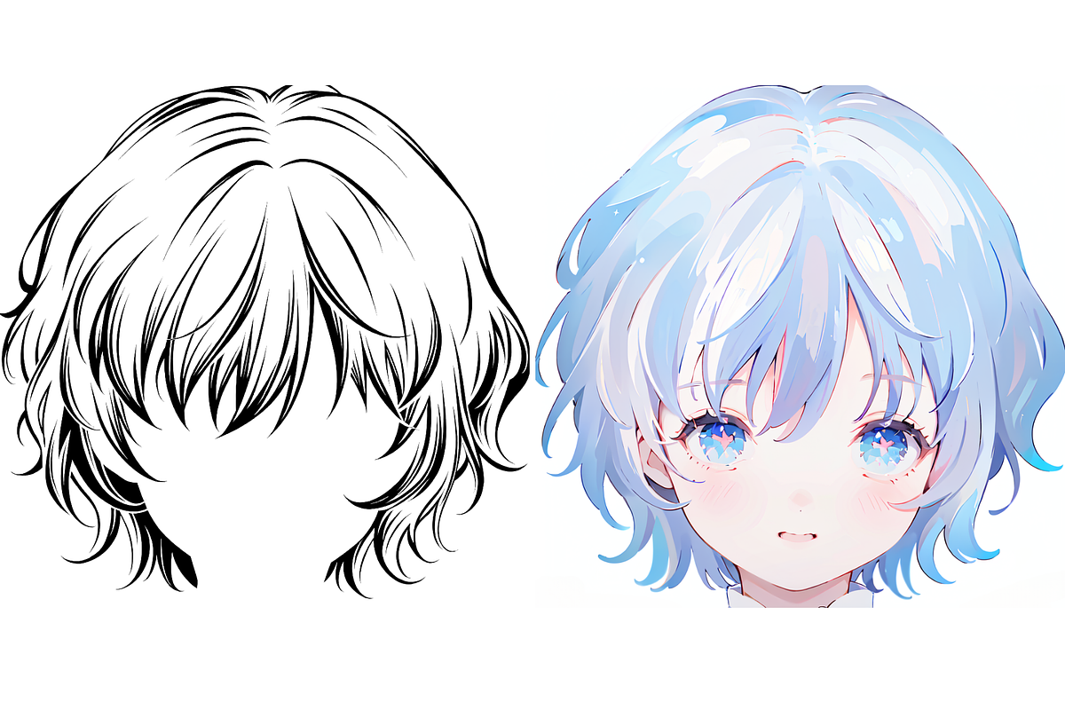Procreate Hair Stamp Pack, a Brush Add-On by Cozy Brushery (Photo 3 of 4)
