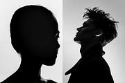 122 Silhouette Portraits, a Person Photo by Handmadefont (Thumbnail 13 of 15)
