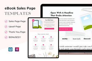 EBook Sales Page Templates