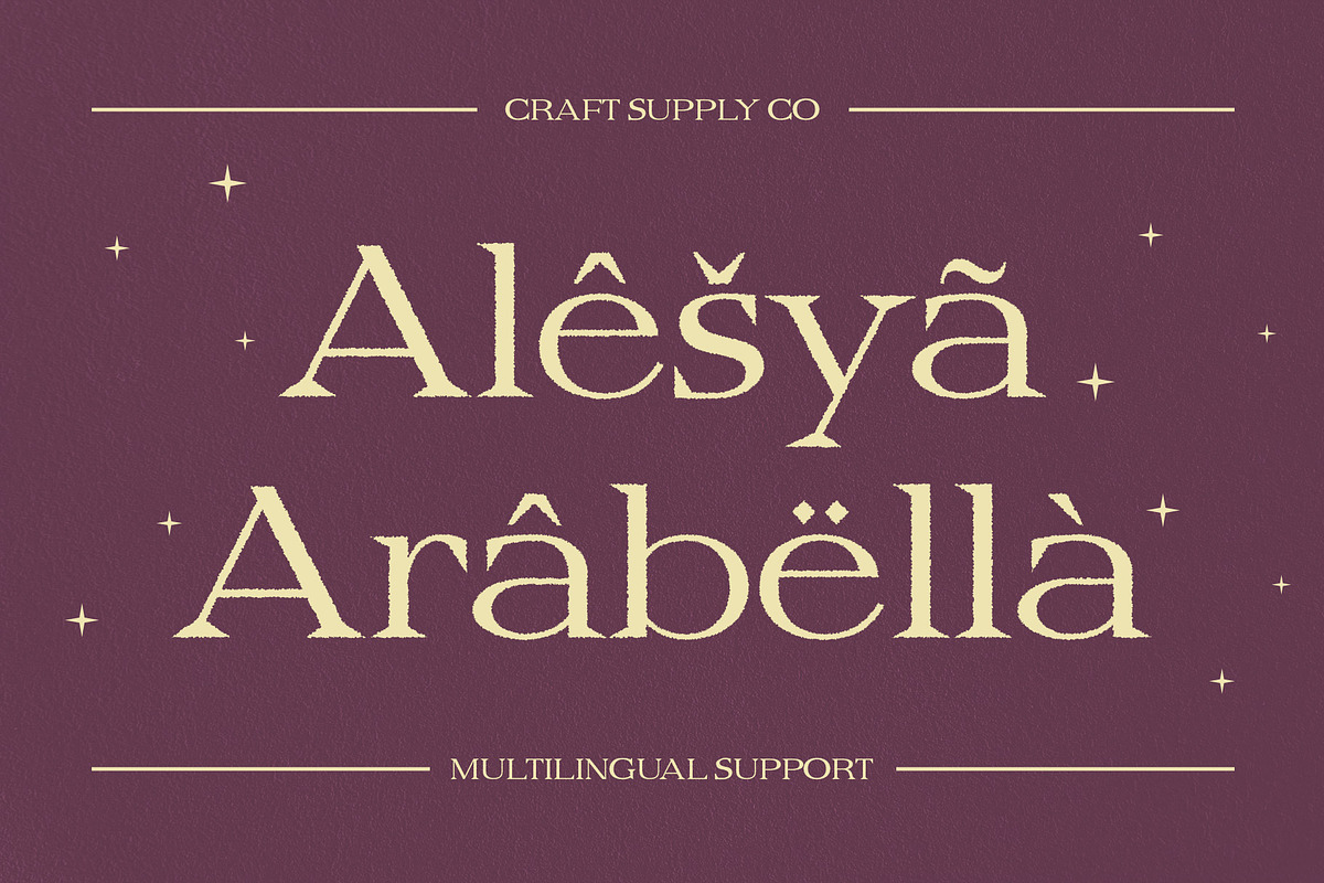 Belinzie Rough, a Serif Font by Craft Supply Co. (Photo 3 of 8)