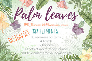 Palm Leaves Design Set