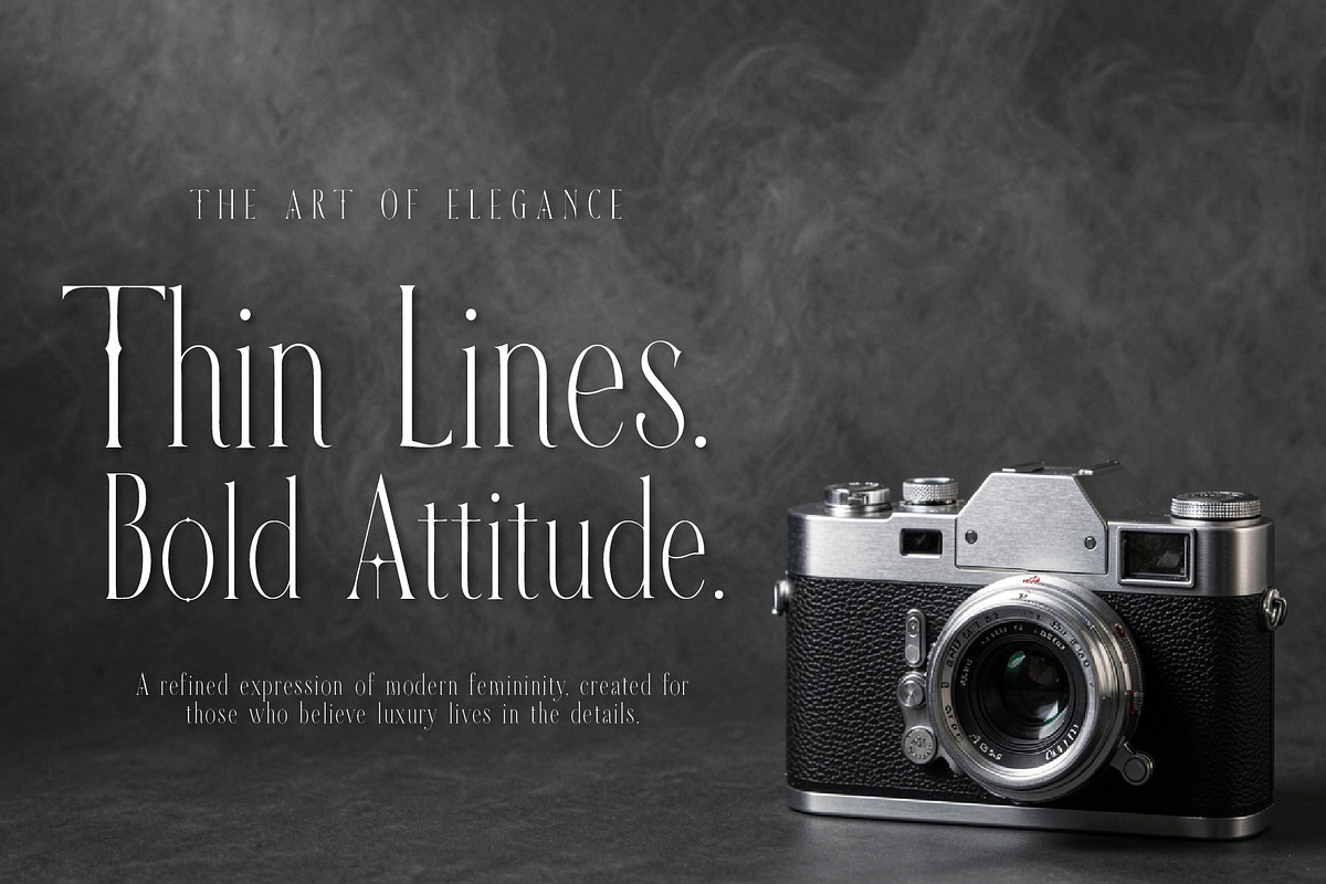 ZAWERMES - Thin Lines Elegance, a Serif Font by HypeWorksCo (Photo 17 of 21)