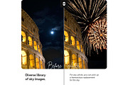 Fireworks Sky Replacement Pack, a Preset Add-On by Pix Cafe (Thumbnail 4 of 7)